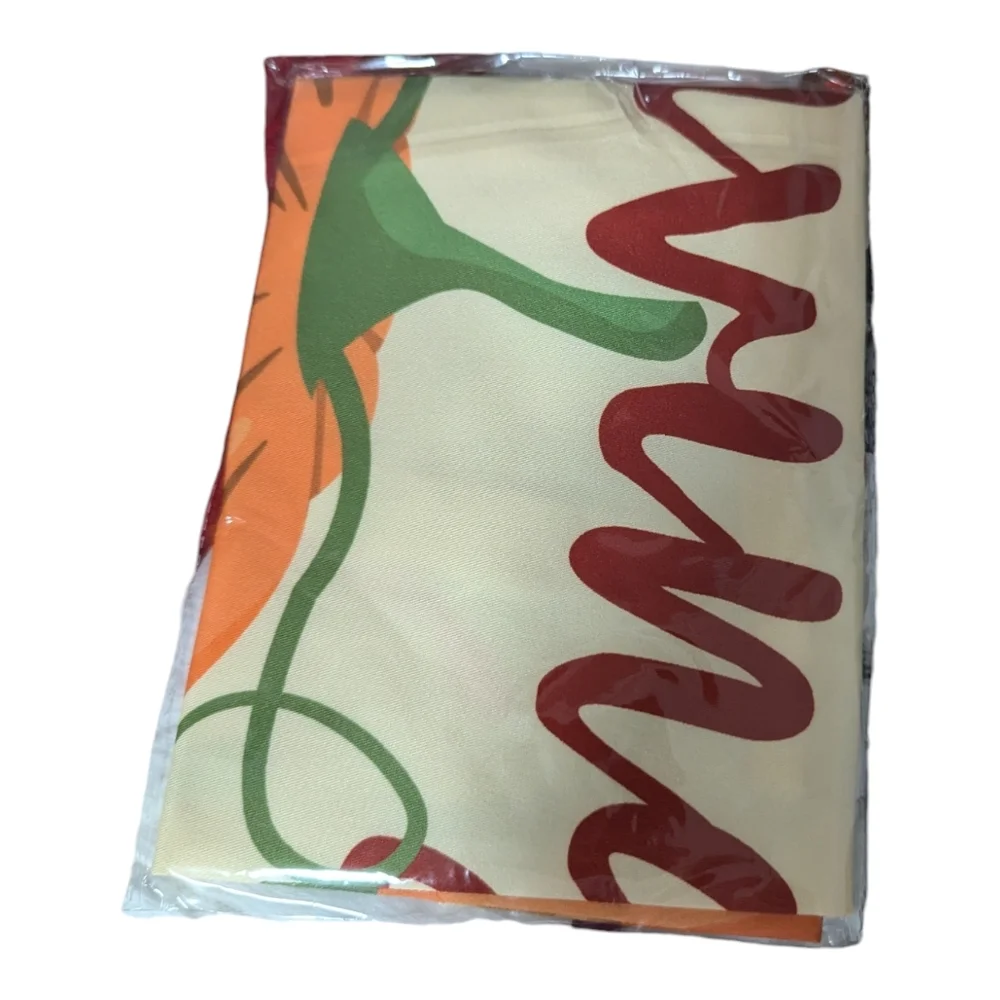 Adult Unisex One Size fits all Friendsgiving Apron Autumn Pumpkins Orange A-011
